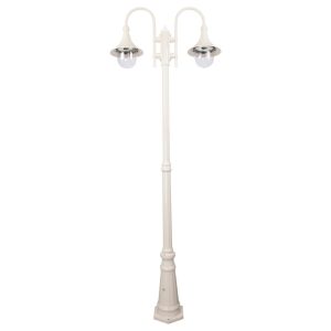 Monaco Twin Head Tall Post Light Beige - 15848