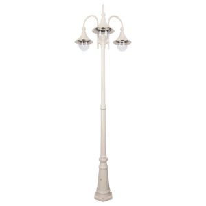 Monaco Triple Head Tall Post Light Beige - 15854