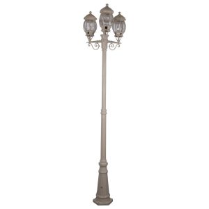 Vienna Triple Head Tall Post Light Beige - 15938