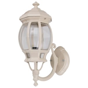 Vienna Curved Arm Upward Wall Light Beige - 15956