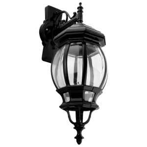 Vienna Downward Wall Light Large Black - 15993