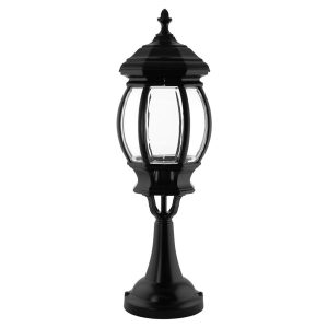 Vienna Pillar Mount Light Large Black - 15999
