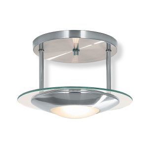 Suspended Button Ceiling Light Satin Chrome - BI8607-SC