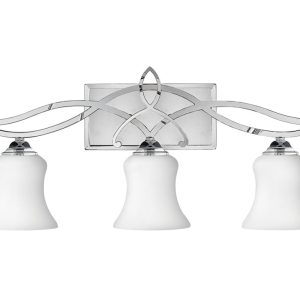 Brooke 3 Light Above Mirror Light Polished Chrome - HK/BROOKE3 BATH