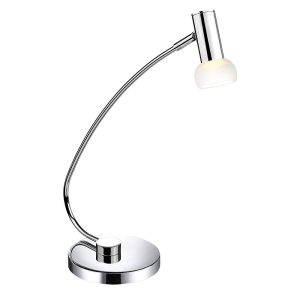 Glossy 2.38W LED Desk Lamp Chrome / Warm White - 90882