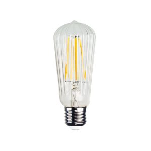 Decorative 2W LED ST64 Ribbed Filament E27 Warm White - A-LED-8902222