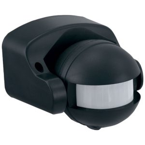 Motion Sensor 180° Wall/Under Eave Mount Black - LW7802BK