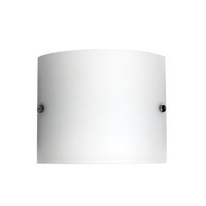 Duo 1 Light Frosted Glass Wall Light Chrome - OL57117CH