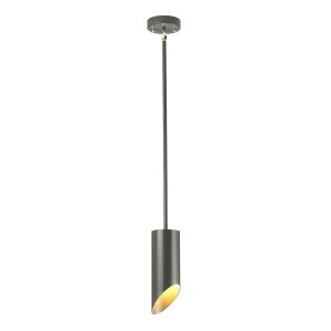 Quinto 1 Light Pendant Dark Grey / Polished Nickel - QUINTO1P GPN