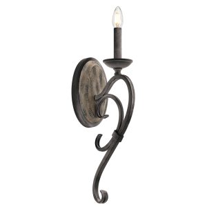 Taulbee 1 Light Wall Light Weathered Zinc - KL/TAULBEE1