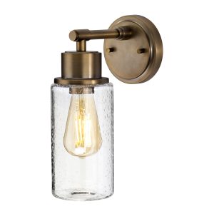 Morvah 1 Light Bathroom Wall Light Brushed Brass - BATH/MORVAH1 BB