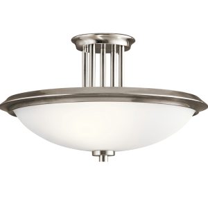 Dreyfus 3 Light Semi Flush Classic Pewter - KL/DREYFUS/SFCLP