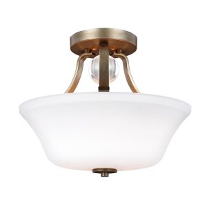 Evington 2 Light Semi Flush Sunset Gold - FE/EVINGTN/SF SG