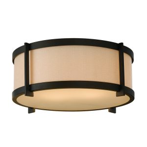 Stelle 2 Light Flush Mount Ceiling Light Oil Rubbed Bronze - U/FE/FM335ORB