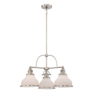 Grant 3 Light Chandelier Brushed Nickel - QZ.GRT5103BN