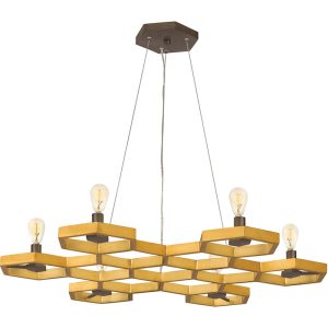 Moxie 6 Light Chandelier Sunset Gold - HK/MOXIE6/C SSG