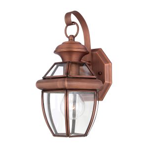 Newbury Small Wall Lantern Aged Copper - QZ/NEWBURY2/S AC