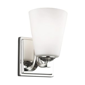 Pave 1 Light Wall Light Polished Nickel - FE/PAVE1