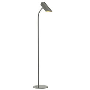 Quinto Floor Lamp Dark Grey / Polished Nickel - QUINTO/FL GPN