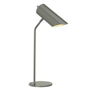 Quinto Table Lamp Dark Grey / Polished Nickel - QUINTO/TL GPN