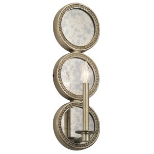 Rosalie 1 Light Wall Light Sterling Gold - KL/ROSALIE1