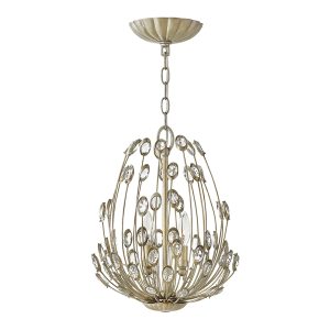 Tulah 3 Light Pendant Silver Leaf - HK/TULAH/3P