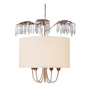 Antoinette 5 Light Pendant Cream Patina - FB/ANTOINETTE/P