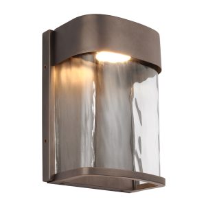 Bennie 14W Small LED Wall Light Antique Bronze / Warm White - FE/BENNIE/S ANBZ