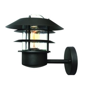 Helsingor Wall Lantern Black - HELSINGOR BK