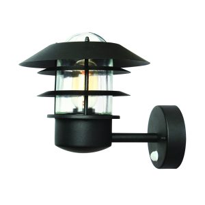 Helsingor Wall Lantern With PIR Black - HELSINGOR PIR BK