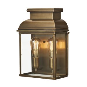 Old Bailey Large Wall Lantern Aged Brass - OLD BAILEY/L BR