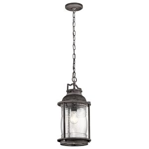 Ashland Bay Chain Lantern Weathered Zinc - KL/ASHLANDBAY8/S