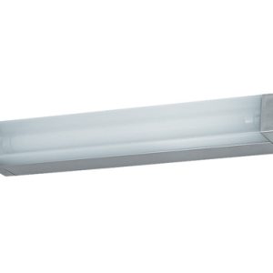 Square 8W Fluorescent Vanity Striplight Satin Chrome - DFS-8