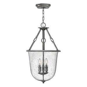 Dakota 3 Light Pendant Chandelier Polished Antique Nickel - HK/DAKOTA/P