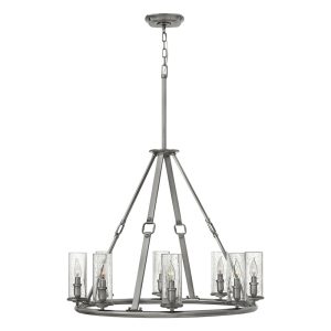 Dakota 8 Light Chandelier Polished Antique Nickel - HK/DAKOTA8