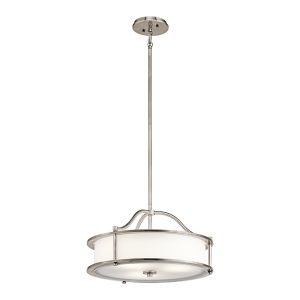 Emory 3 Light Pendant / Semi Flush Classic Pewter - KL/EMORY/P/S CLP