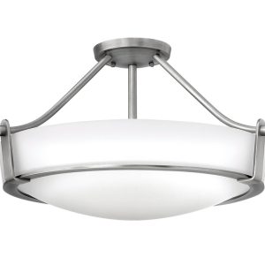 Hathaway Medium Semi Flush Antique Nickel - HK/HATHAWAY/SFM N