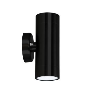 Varde 12W 240V LED Up/Down Wall Pillar Light Black / Cool White - LF7422BK