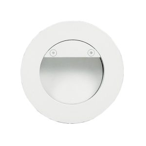 Recessed Round 3W LED Deflector Step Light White / Warm White - LRL133-WH