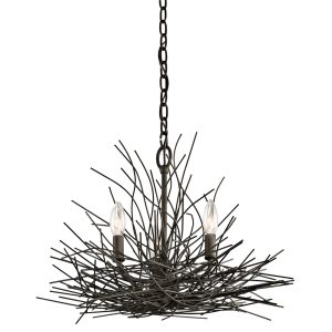 Organique 3 Light Mini Chandelier Olde Bronze - KL/ORGANIQUE3