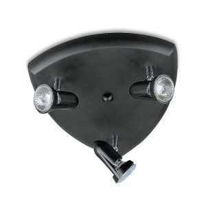 Triple Pan 240V GU10 Spotlight Black - SZ-P3-BL