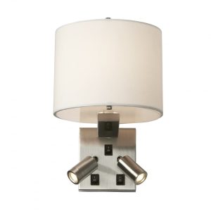 Belmont 3 Light Wall Light Brushed Nickel - BELMONT/3W