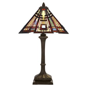 Classic Craftsman Table Lamp Valiant Bronze - QZ/CLASSICCRF/TL