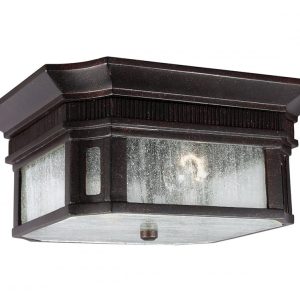 Federal 2 Light Outdoor Flush Gilded Bronze - FE/FEDERAL/F