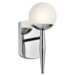 Jasper 3.5W LED Single Bathroom Wall Light Polished Chrome / Warm White - KL/JASPER1 BATH