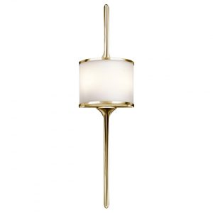 Mona 2 Light LED Wall Light Polished Brass - KL/MONA/S PB