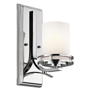 Hendrik 3.5W LED Single Bathroom Wall Light Polished Chrome / Warm White - KL/HENDRIK1 BATH