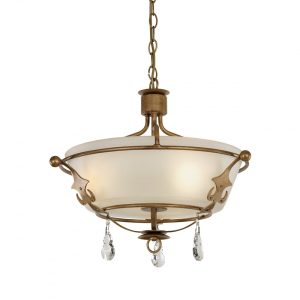 Windsor Semi Flush / Pendant Gold Patina - WINDSOR/SF