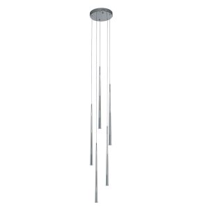 Contemporary 15W LED Pendant Chrome / Warm White - CP1041-5P-CH