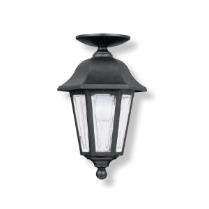 Lexacast Ceiling Mount Lantern Black - F1085-BL
